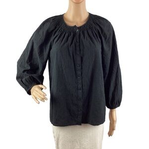 Madewell Button Down Top Size S Black